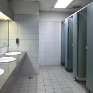 school bathroom